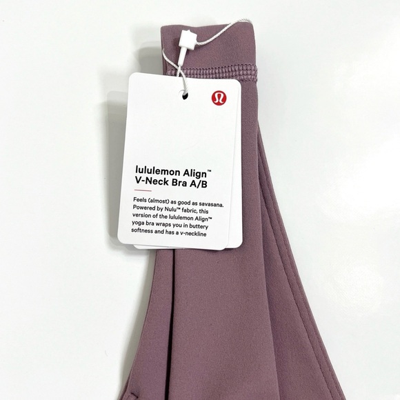 Lululemon NWT Align V-Neck Bra Lavender Lux - Picture 7 of 12